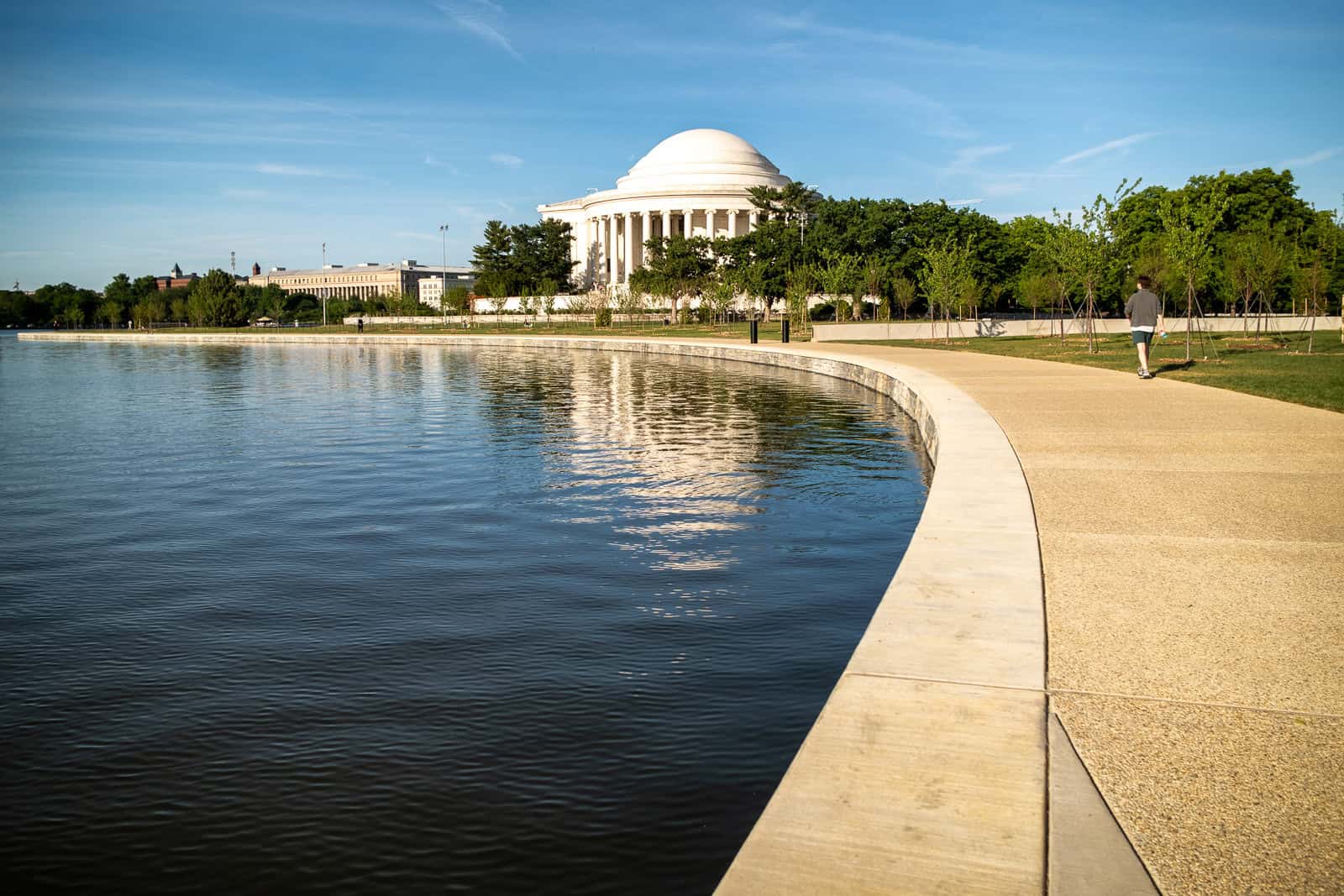 Jefferson Memorial Tidal Basin New Seawall Path